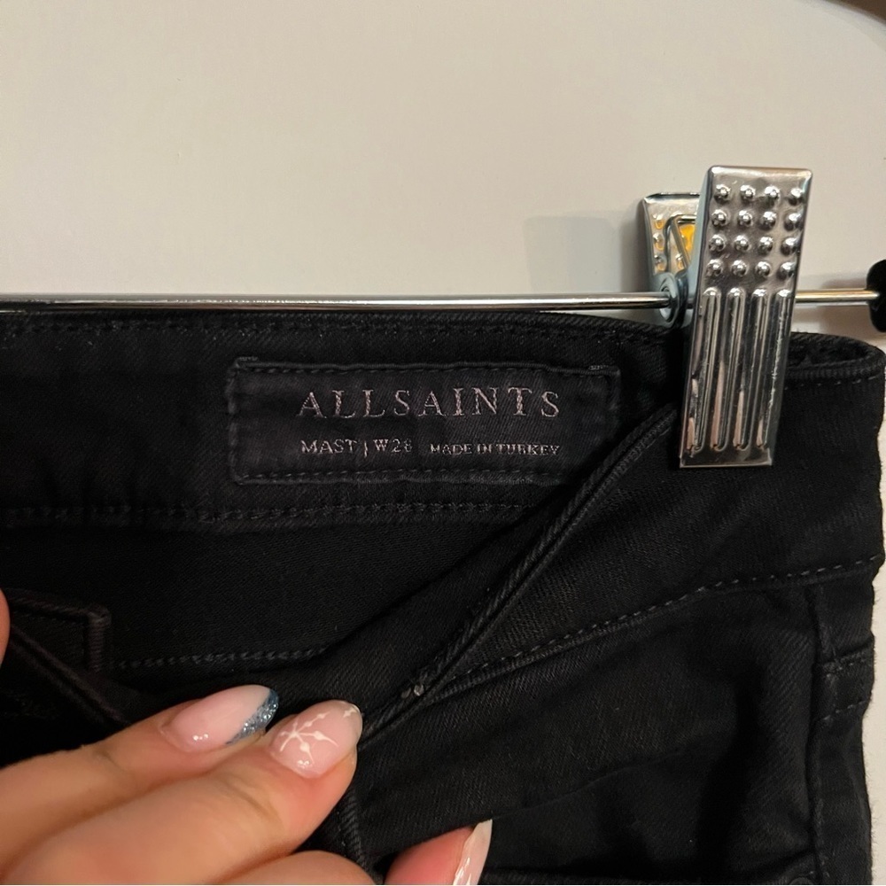 All Saints Black Denim Jean Pants W28